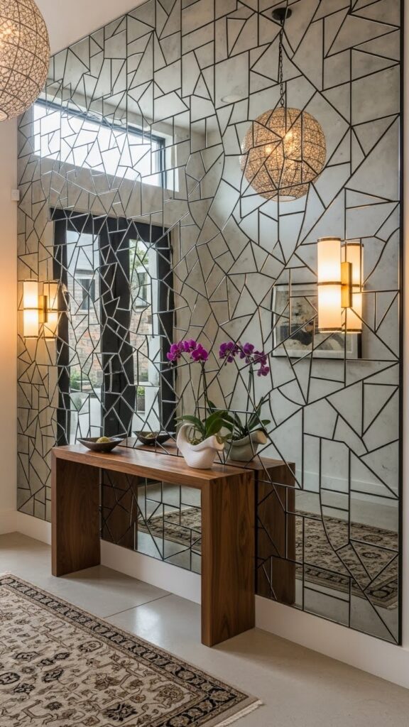 Entryway Mirror Mosaic Wall Features