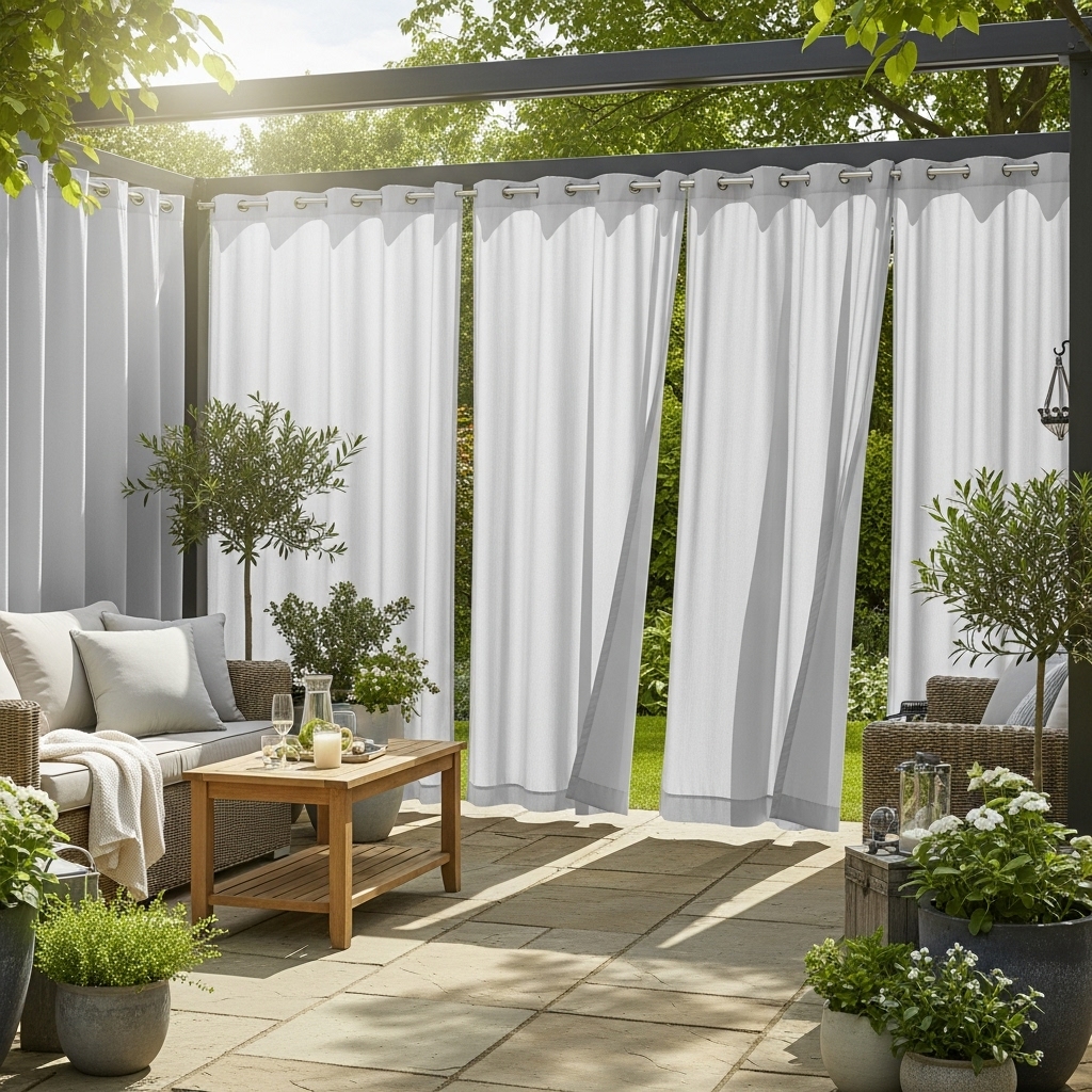 Outdoor Curtain Privacy Walls
