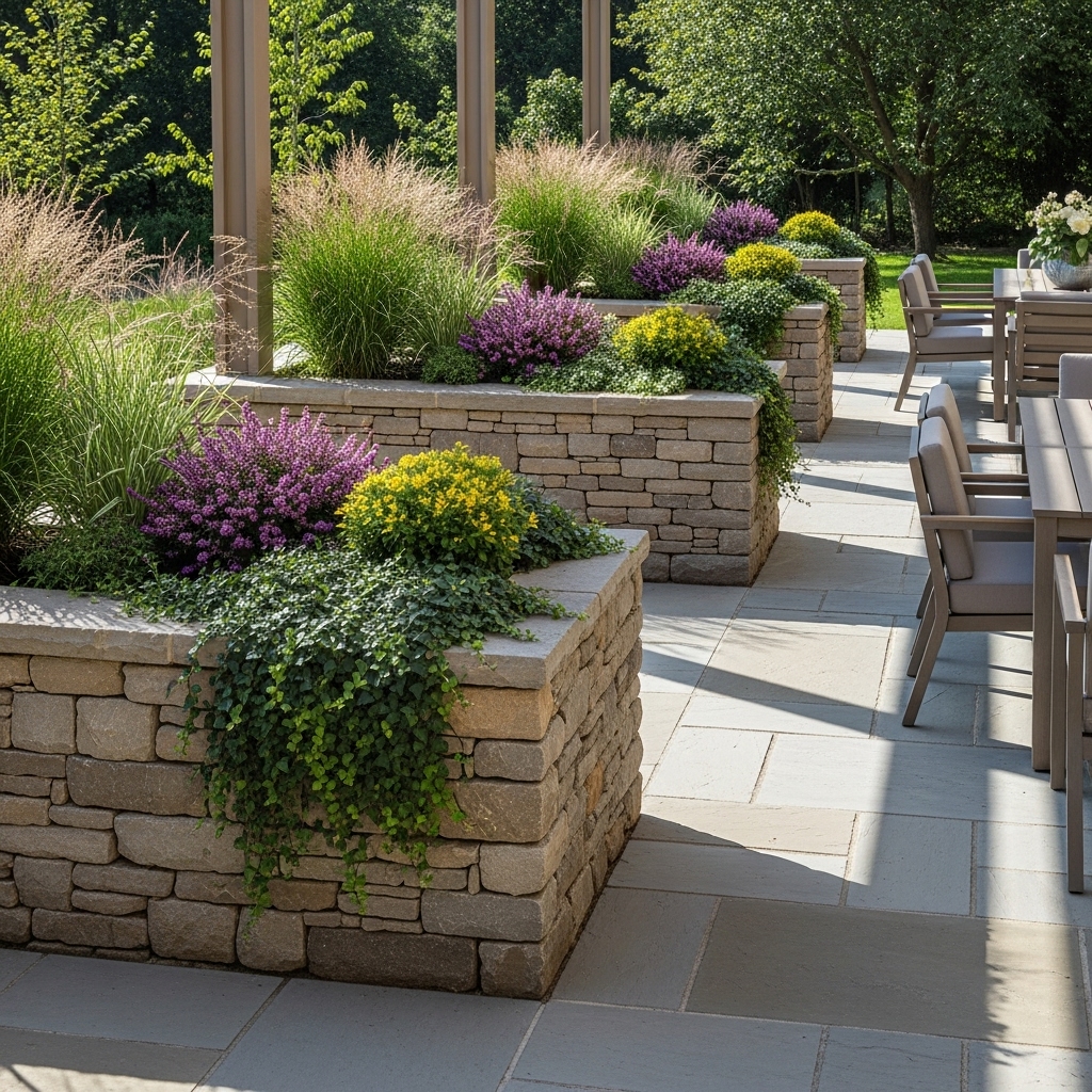 Raised Planter Wall Dividers