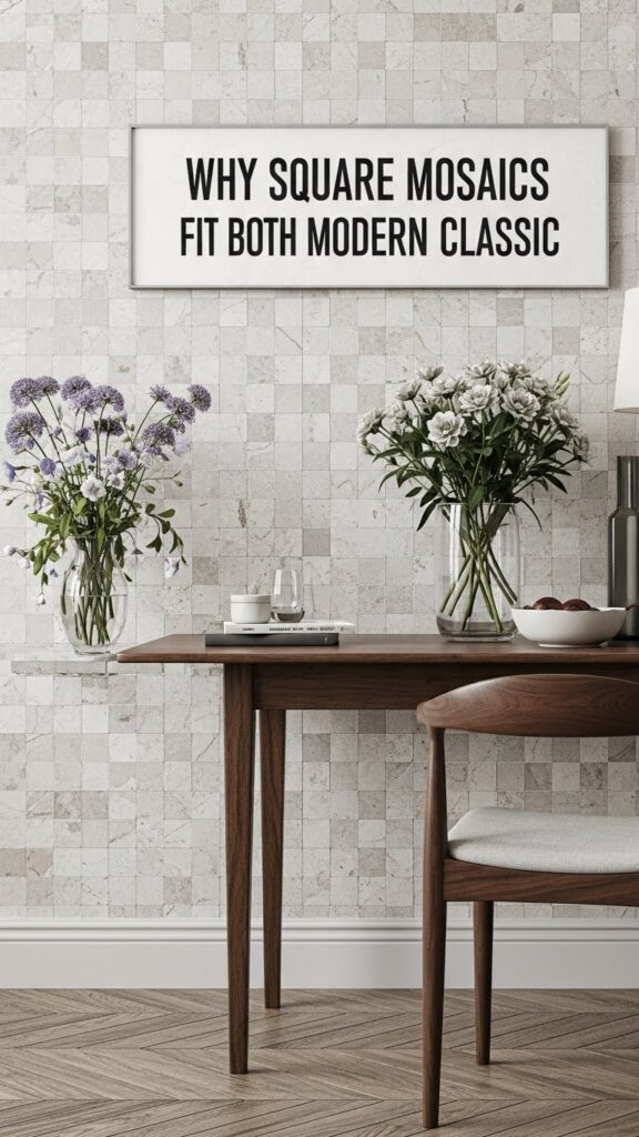 Why Square Mosaics Fit Both Modern and Classic Interiors